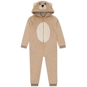 Harry Bear Boy's Bear Fleece Onesie 3D Ears in Brown Size: 5-6 Years Brown 5-6 Years Harry Bear Boy's Bear Fleece Onesie 3D Ears in Brown Size: 5-6 Years Brown 5-6 Years