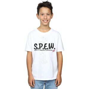 Harry Potter Boy's Dobby SPEW T-Shirt in White Size: 5-6 Years White 5-6 Years Harry Potter Boy's Dobby SPEW T-Shirt in White Size: 5-6 Years White 5-6 Years