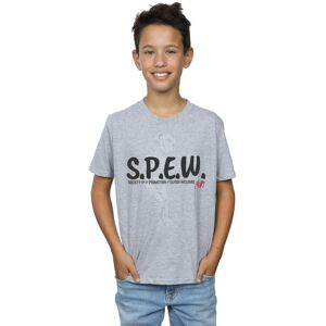 Harry Potter Boy's Dobby SPEW T-Shirt in Grey Size: 5-6 Years Grey 5-6 Years Harry Potter Boy's Dobby SPEW T-Shirt in Grey Size: 5-6 Years Grey 5-6 Years