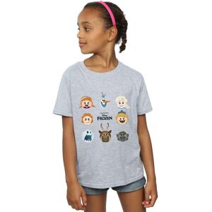 Frozen Girl's Heads Cotton T-Shirt in Grey Size: 9 Years Grey 9 Years Frozen Girl's Heads Cotton T-Shirt in Grey Size: 9 Years Grey 9 Years
