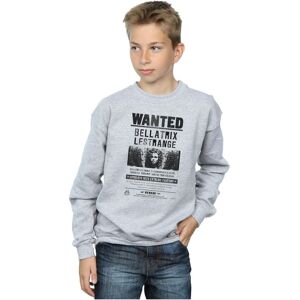 Harry Potter Boy's Bellatrix Lestrange Wanted Sweatshirt in Grey Size: 5-6 Years Grey 5-6 Years Harry Potter Boy's Bellatrix Lestrange Wanted Sweatshirt in Grey Size: 5-6 Years Grey 5-6 Years