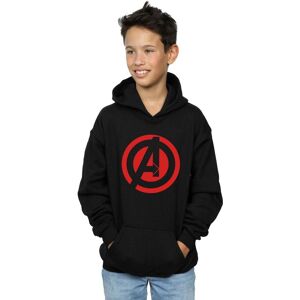 Marvel Boy's Avengers Assemble Solid A Logo Hoodie in Black Size: 12-13 Years Black 12-13 Years Marvel Boy's Avengers Assemble Solid A Logo Hoodie in Black Size: 12-13 Years Black 12-13 Years