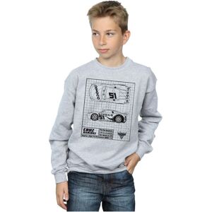 Disney Boy's Cars Cruz Ramirez Blueprint Sweatshirt in Grey Size: 7-8 Years Grey 7-8 Years Disney Boy's Cars Cruz Ramirez Blueprint Sweatshirt in Grey Size: 7-8 Years Grey 7-8 Years