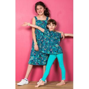 Lily & Me Girl's Plain Super Soft Durable Classic Leggings in Green Size: 5-6 Years Green 5-6 Years Lily & Me Girl's Plain Super Soft Durable Classic Leggings in Green Size: 5-6 Years Green 5-6 Years