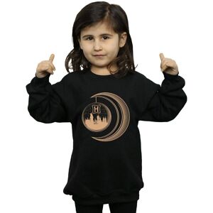 Harry Potter Girl's Hogwarts Moon Sweatshirt in Black Size: 12-13 Years Black 12-13 Years Harry Potter Girl's Hogwarts Moon Sweatshirt in Black Size: 12-13 Years Black 12-13 Years