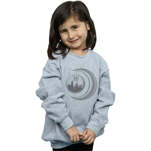 Harry Potter Girl's Hogwarts Moon Sweatshirt in Grey Size: 12-13 Years Grey 12-13 Years Harry Potter Girl's Hogwarts Moon Sweatshirt in Grey Size: 12-13 Years Grey 12-13 Years
