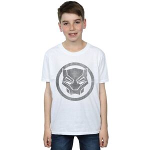 Marvel Boy's Black Panther Distressed Icon T-Shirt in White Size: 5-6 Years White 5-6 Years Marvel Boy's Black Panther Distressed Icon T-Shirt in White Size: 5-6 Years White 5-6 Years
