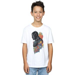 Marvel Boy's Black Panther Profile T-Shirt in White Size: 5-6 Years White 5-6 Years Marvel Boy's Black Panther Profile T-Shirt in White Size: 5-6 Years White 5-6 Years