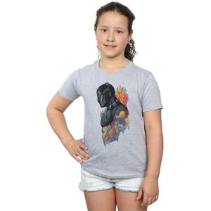Marvel Girl's Black Panther Profile Cotton T-Shirt in Grey Size: 9 Years Grey 9 Years Marvel Girl's Black Panther Profile Cotton T-Shirt in Grey Size: 9 Years Grey 9 Years