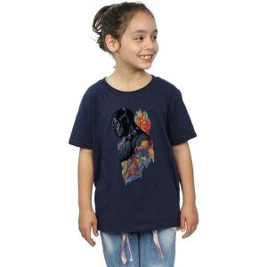 Marvel Girl's Black Panther Profile Cotton T-Shirt in Navy Size: 9 Years Navy 9 Years Marvel Girl's Black Panther Profile Cotton T-Shirt in Navy Size: 9 Years Navy 9 Years
