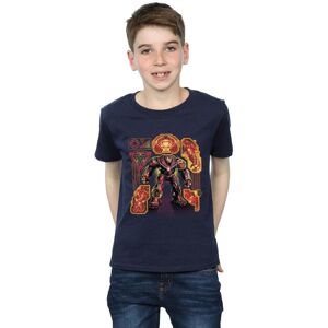 Marvel Boy's Avengers Infinity War Hulkbuster Blueprint T-Shirt in Navy Size: 5-6 Years Navy 5-6 Years Marvel Boy's Avengers Infinity War Hulkbuster Blueprint T-Shirt in Navy Size: 5-6 Years Navy 5-6 Years