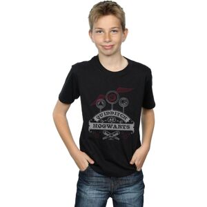 Harry Potter Boy's Quidditch At Hogwarts T-Shirt in Black Size: 7-8 Years Black 7-8 Years Harry Potter Boy's Quidditch At Hogwarts T-Shirt in Black Size: 7-8 Years Black 7-8 Years