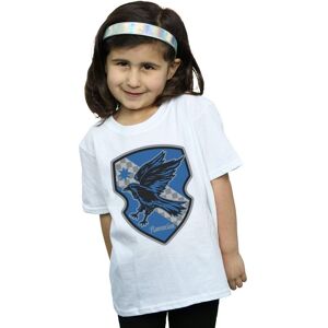Harry Potter Girl's Ravenclaw Crest Flat Cotton T-Shirt in White Size: 5-6 Years White 5-6 Years Harry Potter Girl's Ravenclaw Crest Flat Cotton T-Shirt in White Size: 5-6 Years White 5-6 Years