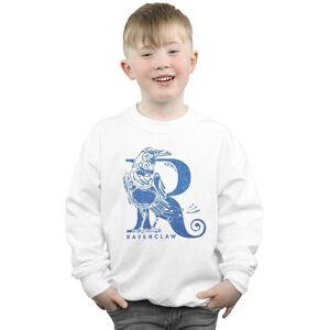 Harry Potter Boy's Ravenclaw Glitter Sweatshirt in White Size: 7-8 Years White 7-8 Years Harry Potter Boy's Ravenclaw Glitter Sweatshirt in White Size: 7-8 Years White 7-8 Years
