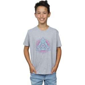 Harry Potter Boy's Neon Deathly Hallows T-Shirt in Grey Size: 12-13 Years Grey 12-13 Years Harry Potter Boy's Neon Deathly Hallows T-Shirt in Grey Size: 12-13 Years Grey 12-13 Years