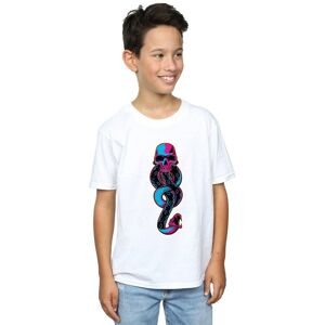 Harry Potter Boy's Neon Dark Mark T-Shirt in White Size: 9 Years White 9 Years Harry Potter Boy's Neon Dark Mark T-Shirt in White Size: 9 Years White 9 Years