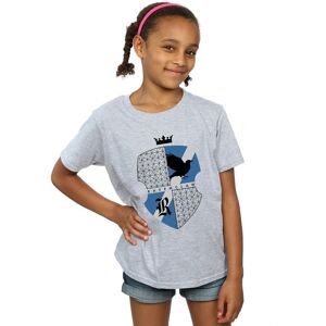 Harry Potter Girl's Ravenclaw Shield Cotton T-Shirt in Grey Size: 12-13 Years Grey 12-13 Years Harry Potter Girl's Ravenclaw Shield Cotton T-Shirt in Grey Size: 12-13 Years Grey 12-13 Years