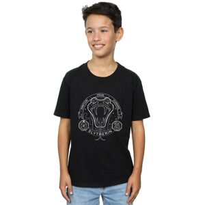 Harry Potter Boy's Slytherin Seal T-Shirt in Black Size: 5-6 Years Black 5-6 Years Harry Potter Boy's Slytherin Seal T-Shirt in Black Size: 5-6 Years Black 5-6 Years