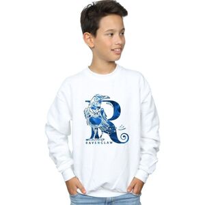 Harry Potter Boy's Ravenclaw Raven Sweatshirt in White Size: 12-13 Years White 12-13 Years Harry Potter Boy's Ravenclaw Raven Sweatshirt in White Size: 12-13 Years White 12-13 Years