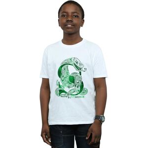 Harry Potter Boy's Slytherin Snake T-Shirt in White Size: 5-6 Years White 5-6 Years Harry Potter Boy's Slytherin Snake T-Shirt in White Size: 5-6 Years White 5-6 Years