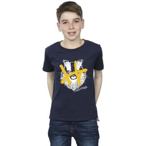 Harry Potter Boy's Hufflepuff Pop Spray T-Shirt in Navy Size: 3-4 Years Navy 3-4 Years Harry Potter Boy's Hufflepuff Pop Spray T-Shirt in Navy Size: 3-4 Years Navy 3-4 Years