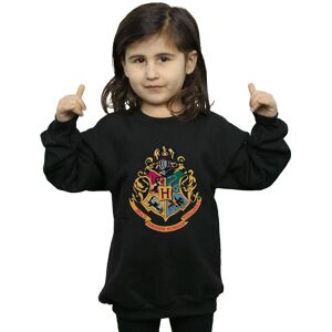 Harry Potter Girl's Hogwarts Crest Gold Ink Sweatshirt in Black Size: 12-13 Years Black 12-13 Years Harry Potter Girl's Hogwarts Crest Gold Ink Sweatshirt in Black Size: 12-13 Years Black 12-13 Years