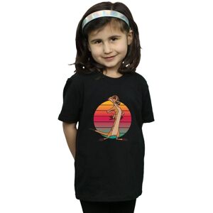 Disney Girl's The Lion King Timon Sunset Cotton T-Shirt in Black Size: 7-8 Years Black 7-8 Years Disney Girl's The Lion King Timon Sunset Cotton T-Shirt in Black Size: 7-8 Years Black 7-8 Years