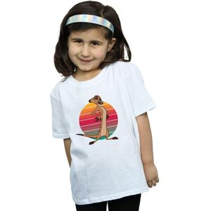Disney Girl's The Lion King Timon Sunset Cotton T-Shirt in White Size: 12-13 Years White 12-13 Years Disney Girl's The Lion King Timon Sunset Cotton T-Shirt in White Size: 12-13 Years White 12-13 Years