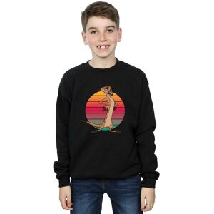 Disney Boy's The Lion King Timon Sunset Sweatshirt in Black Size: 12-13 Years Black 12-13 Years Disney Boy's The Lion King Timon Sunset Sweatshirt in Black Size: 12-13 Years Black 12-13 Years