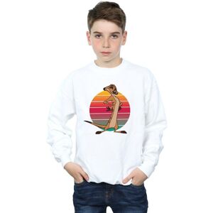Disney Boy's The Lion King Timon Sunset Sweatshirt in White Size: 5-6 Years White 5-6 Years Disney Boy's The Lion King Timon Sunset Sweatshirt in White Size: 5-6 Years White 5-6 Years