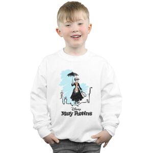 Disney Boy's Mary Poppins Rooftop Landing Colour Sweatshirt in White Size: 5-6 Years White 5-6 Years Disney Boy's Mary Poppins Rooftop Landing Colour Sweatshirt in White Size: 5-6 Years White 5-6 Years