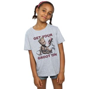 Marvel Girl's Guardians Of The Galaxy Get Your Groot On Cotton T-Shirt in Grey Size: 12-13 Years Grey 12-13 Years Marvel Girl's Guardians Of The Galaxy Get Your Groot On Cotton T-Shirt in Grey Size: 12-13 Years Grey 12-13 Years