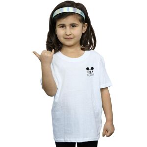 Disney Girl's Mickey Mouse Dont Speak Breast Print Cotton T-Shirt in White Size: 5-6 Years White 5-6 Years Disney Girl's Mickey Mouse Dont Speak Breast Print Cotton T-Shirt in White Size: 5-6 Years White 5-6 Years
