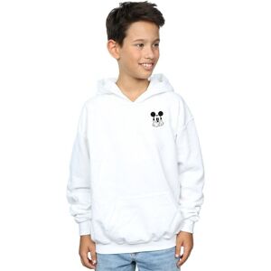Disney Boy's Mickey Mouse Dont Speak Breast Print Hoodie in White Size: 12-13 Years White 12-13 Years Disney Boy's Mickey Mouse Dont Speak Breast Print Hoodie in White Size: 12-13 Years White 12-13 Years