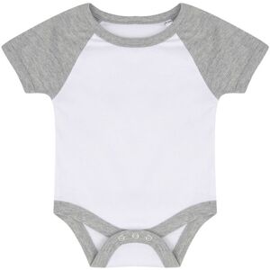 Larkwood Essential Short Sleeve Baseball Bodysuit in White Size: 3-6 m White 3-6 m Larkwood Essential Short Sleeve Baseball Bodysuit in White Size: 3-6 m White 3-6 m