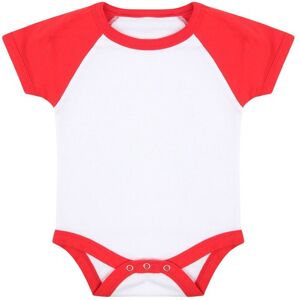 Larkwood Essential Short Sleeve Baseball Bodysuit in White Size: 0-3 m White 0-3 m Larkwood Essential Short Sleeve Baseball Bodysuit in White Size: 0-3 m White 0-3 m