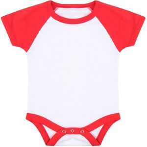Larkwood Essential Short Sleeve Baseball Bodysuit in White Size: 12-18 m White 12-18 m Larkwood Essential Short Sleeve Baseball Bodysuit in White Size: 12-18 m White 12-18 m
