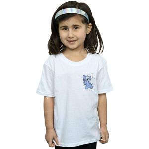 Disney Girl's Lilo & Stitch Stitch Backside Breast Print Cotton T-Shirt in White Size: 9 Years White 9 Years Disney Girl's Lilo & Stitch Stitch Backside Breast Print Cotton T-Shirt in White Size: 9 Years White 9 Years