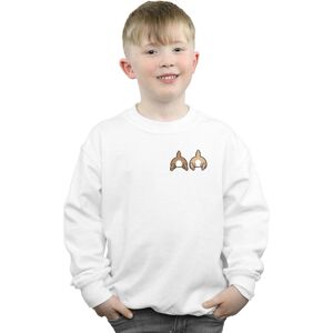 Disney Boy's Chip N Dale Backside Breast Print Sweatshirt in White Size: 7-8 Years White 7-8 Years Disney Boy's Chip N Dale Backside Breast Print Sweatshirt in White Size: 7-8 Years White 7-8 Years