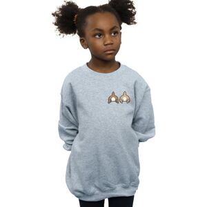 Disney Girl's Chip N Dale Backside Breast Print Sweatshirt in Grey Size: 7-8 Years Grey 7-8 Years Disney Girl's Chip N Dale Backside Breast Print Sweatshirt in Grey Size: 7-8 Years Grey 7-8 Years