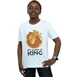 Disney Boy's The Lion King My Daddy Is King T-Shirt in White Size: 9 Years White 9 Years Disney Boy's The Lion King My Daddy Is King T-Shirt in White Size: 9 Years White 9 Years