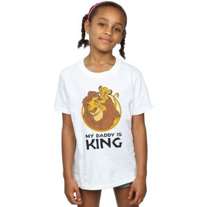 Disney Girl's The Lion King My Daddy Is King Cotton T-Shirt in White Size: 9 Years White 9 Years Disney Girl's The Lion King My Daddy Is King Cotton T-Shirt in White Size: 9 Years White 9 Years