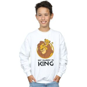 Disney Boy's The Lion King My Daddy Is King Sweatshirt in White Size: 5-6 Years White 5-6 Years Disney Boy's The Lion King My Daddy Is King Sweatshirt in White Size: 5-6 Years White 5-6 Years