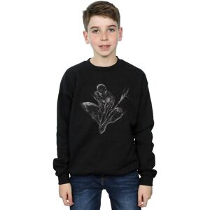 Marvel Boy's Spider-Man Web Crouch Sweatshirt in Black Size: 3-4 Years Black 3-4 Years Marvel Boy's Spider-Man Web Crouch Sweatshirt in Black Size: 3-4 Years Black 3-4 Years