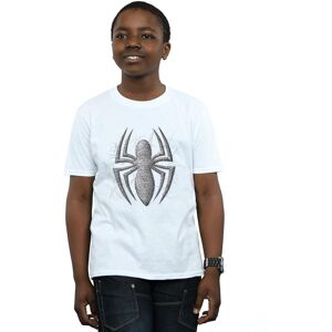 Marvel Boy's Spider-Man Web Logo T-Shirt in White Size: 3-4 Years White 3-4 Years Marvel Boy's Spider-Man Web Logo T-Shirt in White Size: 3-4 Years White 3-4 Years