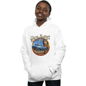 Harry Potter Boy's Flying Car Hoodie in White Size: 3-4 Years White 3-4 Years Harry Potter Boy's Flying Car Hoodie in White Size: 3-4 Years White 3-4 Years