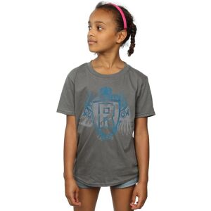 Harry Potter Girl's Ravenclaw Raven Crest Cotton T-Shirt in Charcoal Size: 12-13 Years Charcoal 12-13 Years Harry Potter Girl's Ravenclaw Raven Crest Cotton T-Shirt in Charcoal Size: 12-13 Years Charcoal 12-13 Years