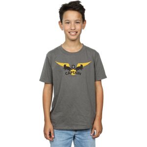 Harry Potter Boy's Hufflepuff Captain T-Shirt in Charcoal Size: 5-6 Years Charcoal 5-6 Years Harry Potter Boy's Hufflepuff Captain T-Shirt in Charcoal Size: 5-6 Years Charcoal 5-6 Years