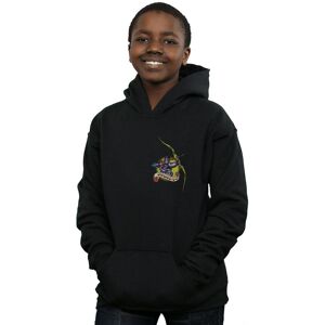 Marvel Boy's Hawkeye Tattoo Breast Print Hoodie in Black Size: 12-13 Years Black 12-13 Years Marvel Boy's Hawkeye Tattoo Breast Print Hoodie in Black Size: 12-13 Years Black 12-13 Years