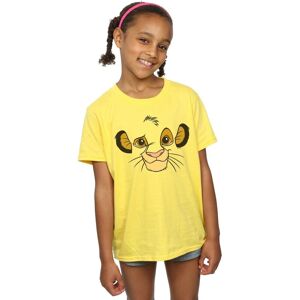 Disney Girl's The Lion King Simba Face Cotton T-Shirt in Yellow Size: 7-8 Years Yellow 7-8 Years Disney Girl's The Lion King Simba Face Cotton T-Shirt in Yellow Size: 7-8 Years Yellow 7-8 Years